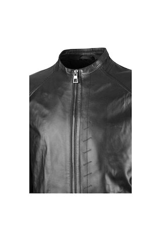 Tamer Tanca Erkek Hakiki Deri Mont 974 Smr 247 Erk Derımont Y24 - Siyah Zıg Siyah