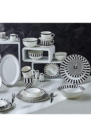 Damalı Porselen Çerezlik 11 Cm