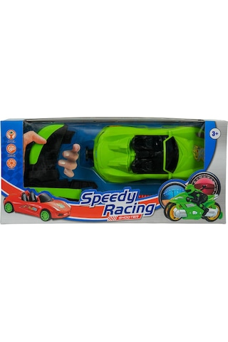 Speedy Racing Fırlatma Kollu Araba Yeşil