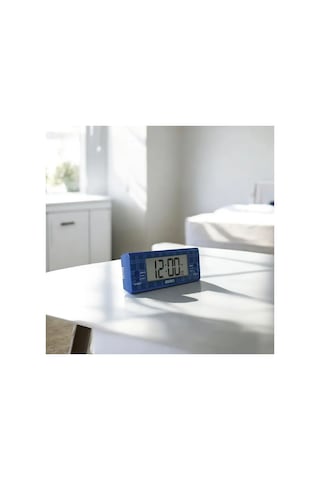 Seiko Clock Qhl099l Masa Saati Mavi