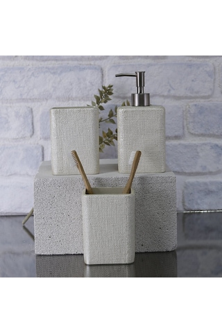 Linen Diş Fırçalık İnci Bej