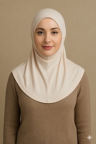 Sonbaharmoda Rahat Ve Şık İki Parça Viskon Likralı Tesettür Hijab Bone İçlik Günlük Kullanım Ve Namaz İçin Bej