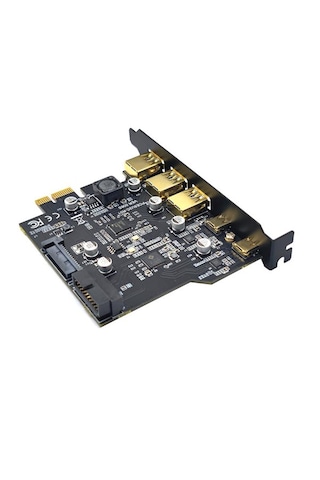 5 Port Pci-e Express Usb 3.0 Type C 3.2 Çoklayıcı Riser Kart
