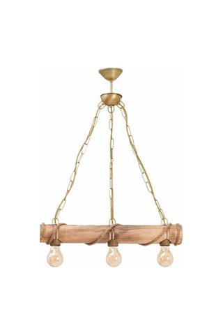 Correx Bambu 3'lü Avize Kahverengi