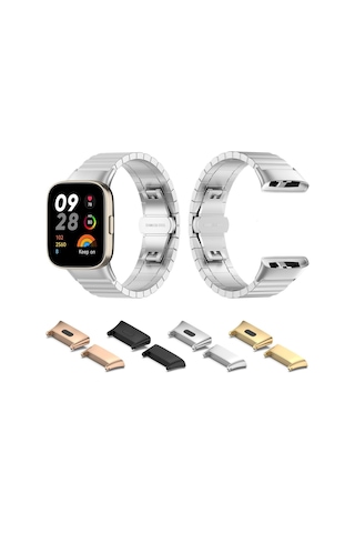 Xiaomi Redmi Watch 3 Metal Kordon Dönüştürücü Clo- Siyah