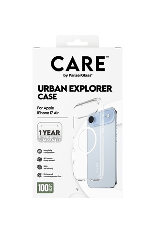 Care By Panzerglass Flagship Apple Uyumlu iPhone Air Transparent Urban Explorer Beyaz Magsafe Kılıf