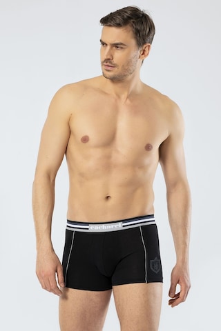 Cacharel Erkek 2'li Baskili Boxer 1323/beyaz-siyah Beyaz - Siyah