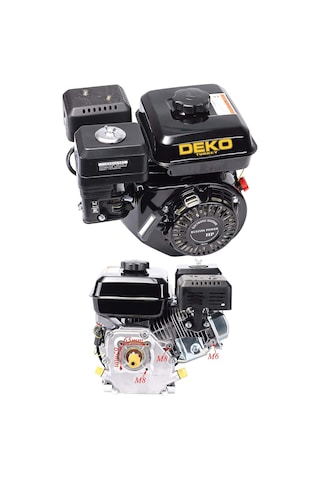 Deko Turkey 20Mm Kamalı Benzinli Motor 6.5Hp Çapa Römork Motorpum