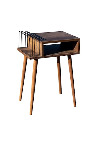 Plak Ve Pikap Sehpası Ahşap Ayaklı