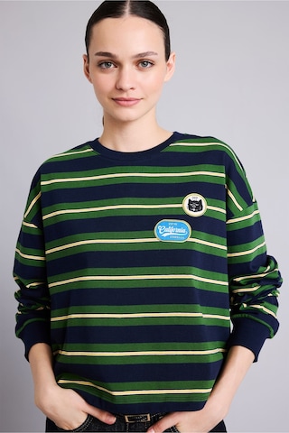 Defacto Loose Fıt Bisiklet Yaka Sweatshirt I2418ax26aunv241 Lacivert-nv241