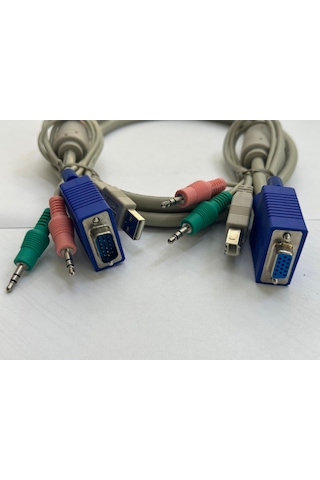 2 Metre Dişi Erkek Kvm Switch Kablosu Erkek Dişi Kvm Kablo