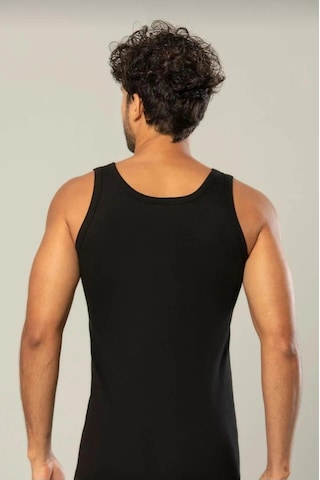 Erdem 1100 Erkek Klasik Penye Askılı Atlet 3 Adet Siyah