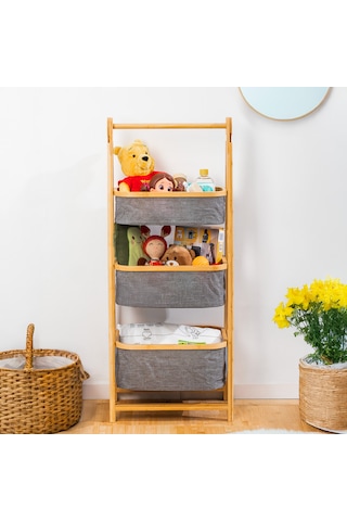 Porsima 2085 3 Katlı Ahşap Çok Amaçlı Ev Düzenleyici Organizer