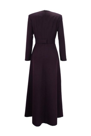 Senna Lırıo Dress Bordo Bordo