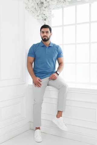 Paul Martin Polo Yaka Regular Fit T-Shirt Mavi