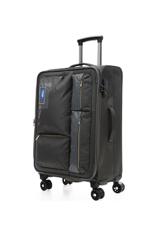 Ççs 600 Kumaş Orta Boy Valiz Gri Null Gri