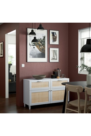 Dolap Kombinasyonu, Beyaz, 120x42x74 Cm, Studsviken, Kabbarp Beyaz