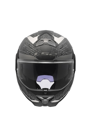 Ls2 Advant 2 Astral Çene Açılır Kask Mat Gri - Siyah
