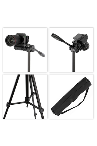 Ayex Lt-445 Fotoğraf Ve Video Tripodu 150cm Yükseklik, 4kg Taşıma