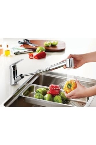 Harmony A41864 Pull-out Eviye Bataryası Krom Çok Renkli