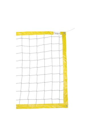 Güçlü File - Beach, Plaj Voleybol Filesi Ağı - 2mm - 9.5mt – SARI