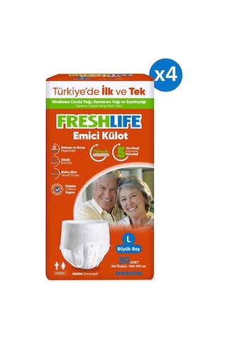 Freshlife Large Emici Külot 30 Lu 4 Paket 120 Adet L