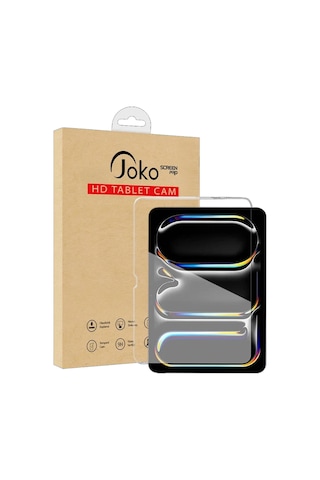 Joko Apple, Uyumlu iPad Pro 12.9 2022 Hd Tablet Cam Ekran Koruyucu - Şeffaf