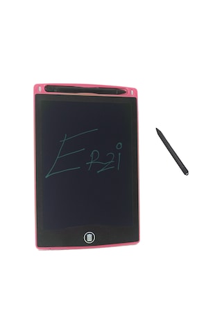 Çocuk Yazı Tahtası Dijital Ekran Kalemli 20 15 Cm Pembe
