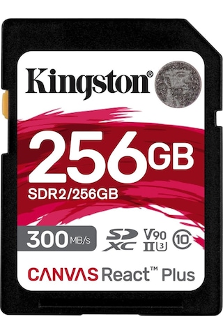Kingston Canvas React Plus SDR2/256GB SDXC UHS-II 256 GB Hafıza Kartı