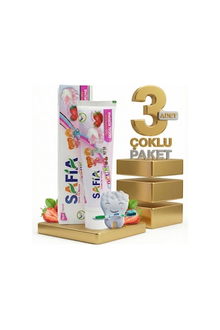 Safia Çocuk Diş Macunu 3x60 Ml