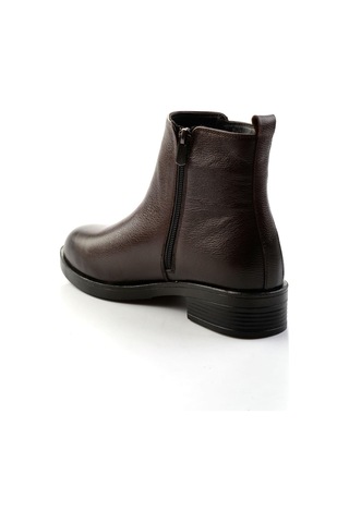 Bambi Kahve Hakiki Deri Kadın Bot & Bootie K02286011103 Kahve