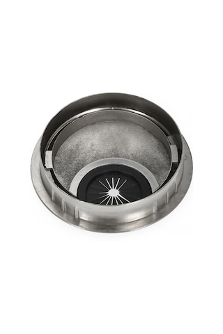 Yuntech01 60mm Açılıklı Çelik Alüminyum Bilgisayar Masası Kablolu Örtü, Kalın Zincirli Kutu, Teli Gömme Kapağı - Gümüş