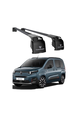 Citroën Berlingo 2024- 2025 Uyumlu Trs-2 Kilitli Sistem Ara Atkı Tavan Barı Siyah 2 Adet