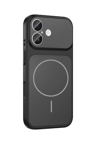 Apple Uyumlu iPhone 17 Kılıf Zore M-safe Şarj Özellikli Kamera Korumalı Formen Kapak Mavi