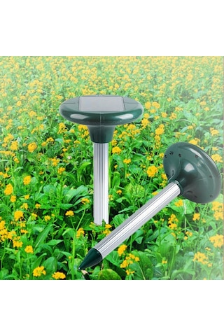 A.T. Kovucu Solar Güneş Panelli Köstebek Fare Yılan Kovucu Yeşil