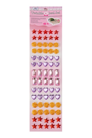 Twinkle Jewel Seal 70'li 3d Yıldız, Gül, Kalp Ve Baget Kristal Taş Seti Twinkle Jewel Seal 70'li 3d Yıldız, Gül, Kalp Ve Baget Kristal Taş Seti