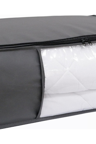 Baza Altı Düzenleyici Pencereli Büyük Boy Hurç Antrasit Gri 70x50x25 Cm Antrasit