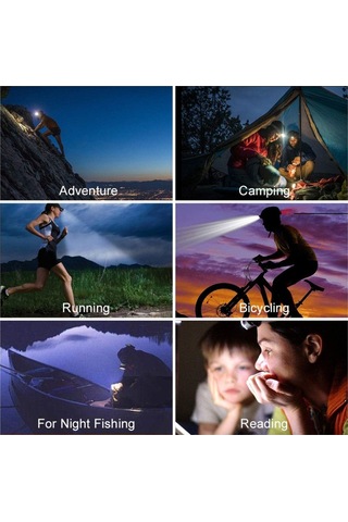 Su Geçirmez Kafa Lambası For Gece Kamp Huiliang Çok Renkli