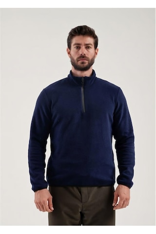 Exuma Yarım Fermuarlı Polar 2312001-ındıgo İndigo