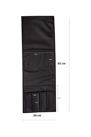 Siyah Koltuk Kenarı Kumandalık Portatif Yan Sehpa