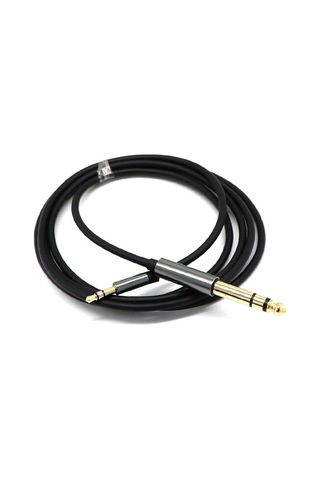 6.35mm Erkek - 3,5mm Erkek Stereo Ses Kablosu, Profesyonel Ses Ekipmanı İçin 1.5m Trs Adaptör Kablosu