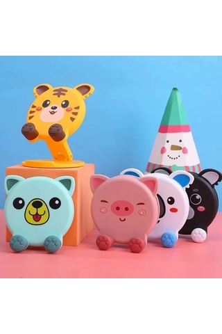 Tongxida İyi Yaratıcı Taşınabilir Cep Telefonu Standı, Pembe Renkli, Ayarlanabilir Açısı Ve Yüksekliği -