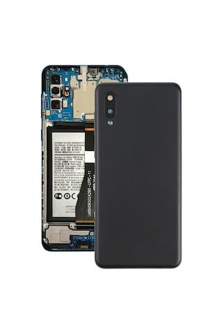 Samsung A02 Uyumlu Arka Pil Batarya Kapağı Sm-a022f - Siyah