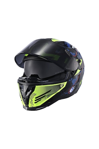 Scoyco Full Face Double Ve Güneş Vizörlü Motosiklet Kaskı