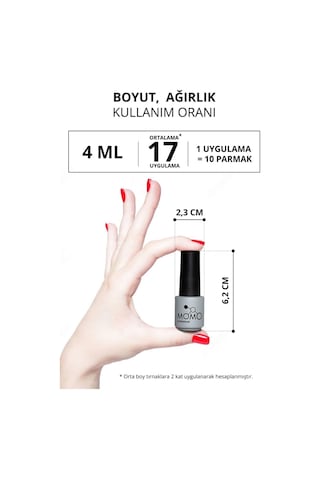 Momo Professional Kalıcı Oje K068 Kobalt Mavisi 4 Ml