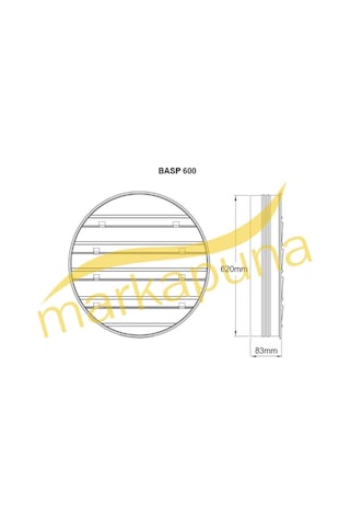 Bvn Bahçıvan Basp 600 Rüzgarla Açılan 60 Cm Panjur - 529738509