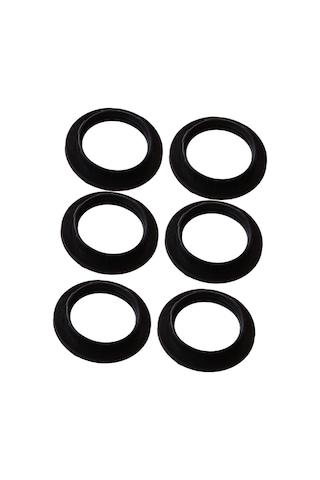 Homyl 6 Adet E26 Dış Halka Ampul Tutucu Abajur Adaptörü Siyah