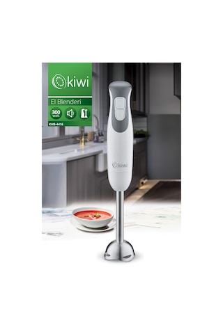 Kiwi KHB-4416 Paslanmaz Çelik Bıçaklı El Blenderi