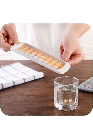 Yaratıcı Mini Top Şekilli 27-ızgara Buz Kalıp, Rastgele Renk Teslimatı Diğer