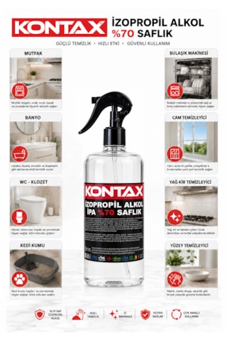 Kontax İzopropil Alkol %70 Saflıkta 400 Ml Tekli